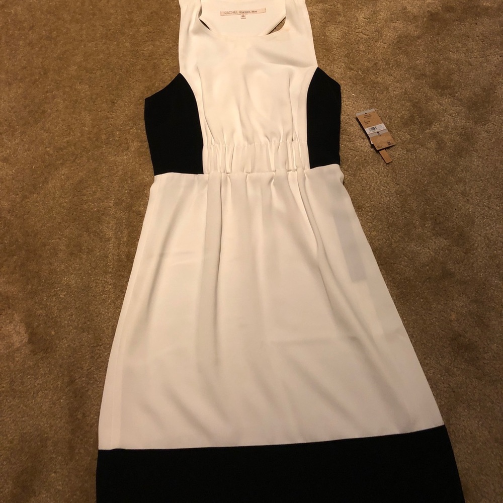 NWT Rachel Roy White & Black Dress Size 0